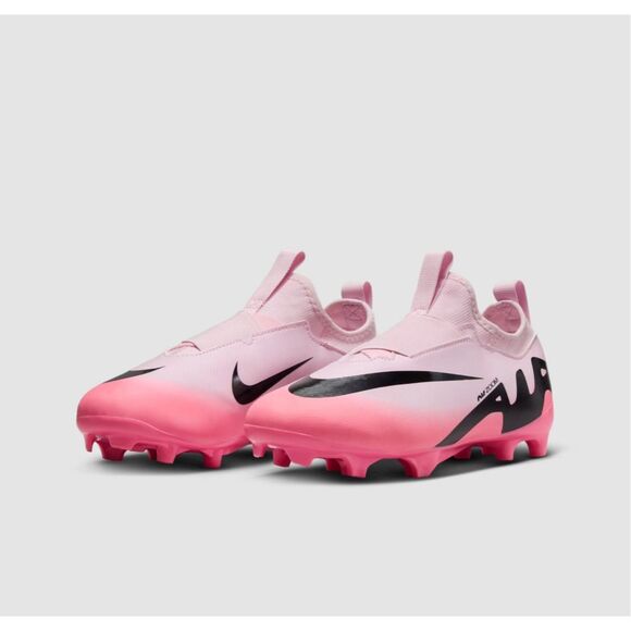 Nike Jr Zoom Mercurial Vapor 15 Academy MG Pink Foam Outdoor Soccer Cleat Size 6 - Picture 1 of 12